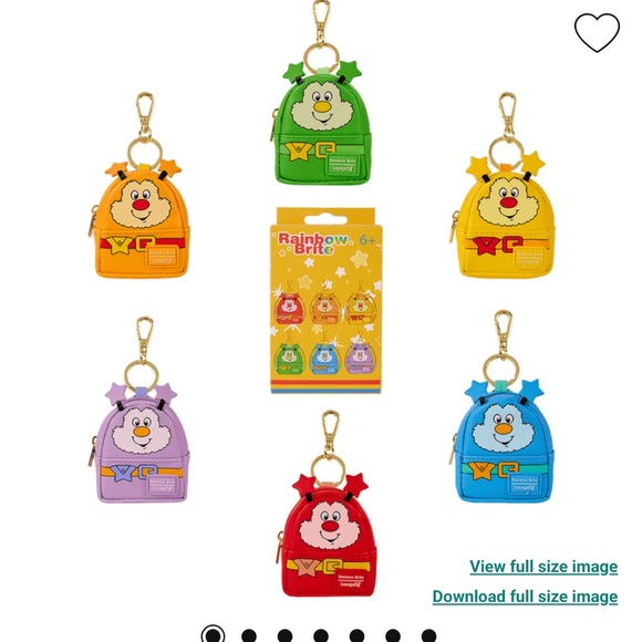 Loungefly Rainbow Brite Exclusive The Color Kids Light Up Mini Backpack & Wallet - Picture 13 of 14